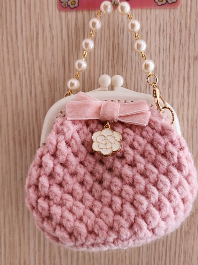 Crochet kiss shop lock purse