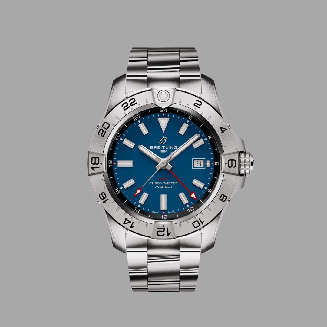 Breitling avenger gmt blue sales