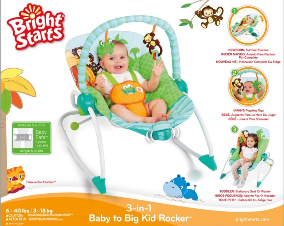 Bright Starts 3in1 BabyToddler Rocker, Babies & Kids, Infant