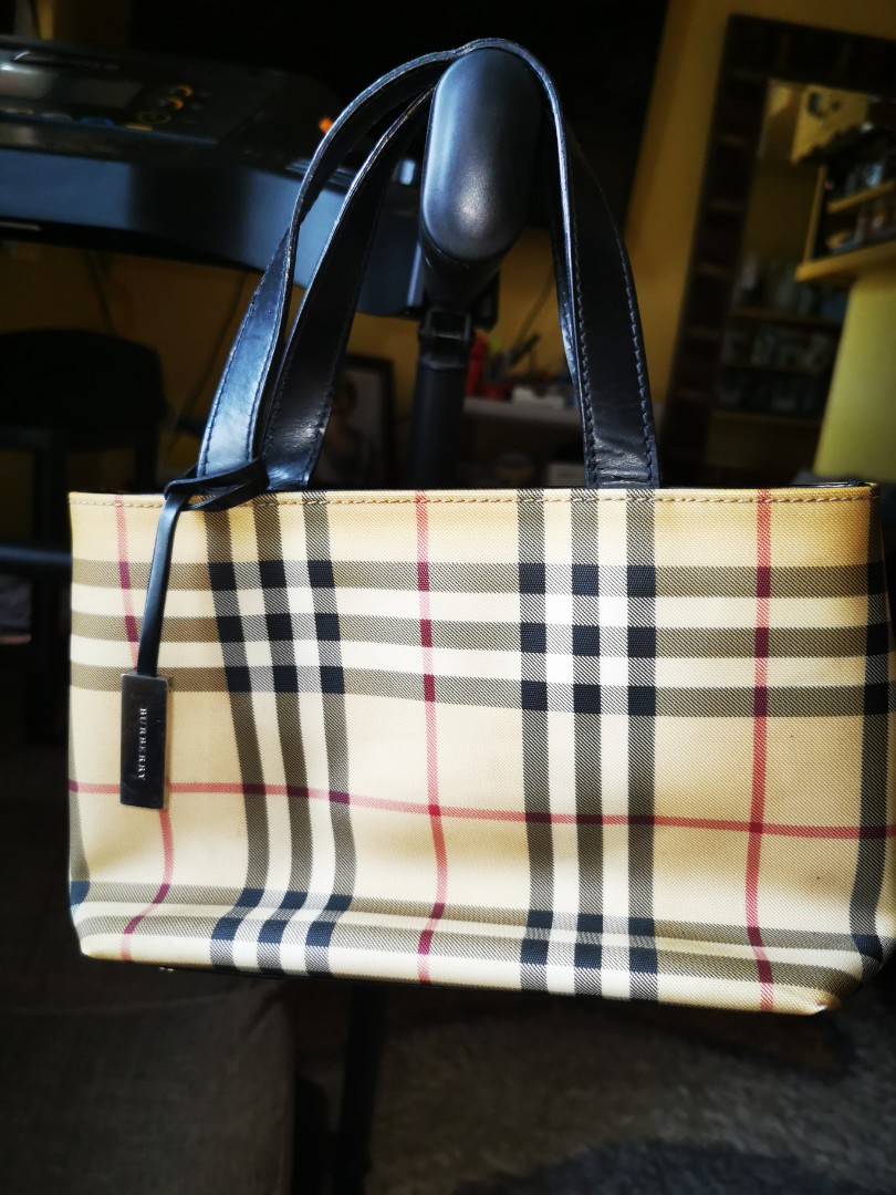 Authentic BURBERRY Mini Tote bag, Luxury, Bags & Wallets on Carousell