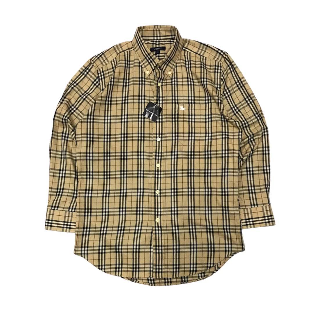 Burberry nova check button up shirt Men s Fashion Tops Sets