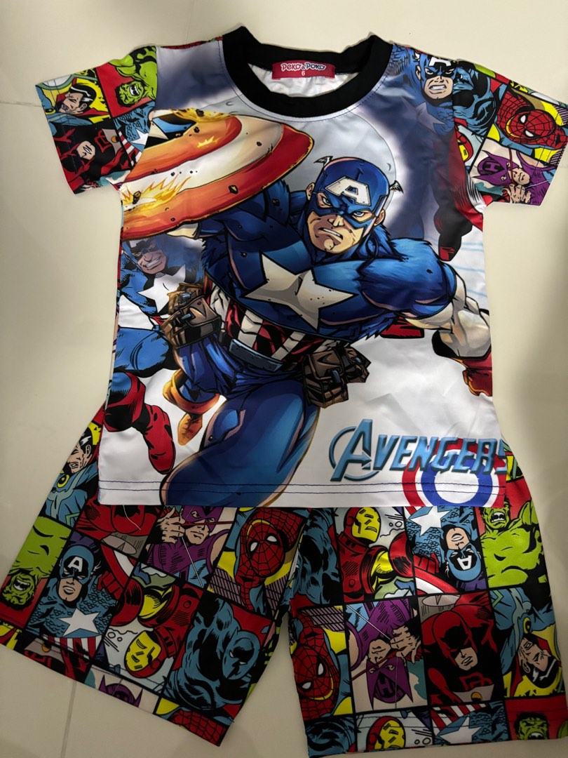 Captain America Drifit 2piece Set Size 6T