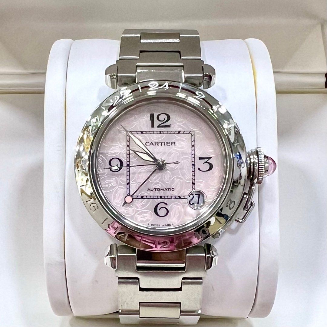 Cartier Pasha C W3107099 35mm 卡地亞花貝母面, 名牌, 手錶