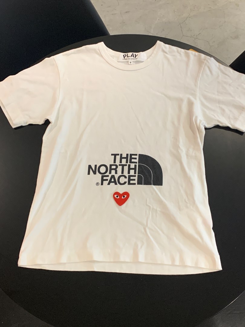 CDG x The North Face White T-Shirt, Women's Fashion, Tops, Shirts