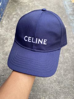 Celine baseball cap cotton marine