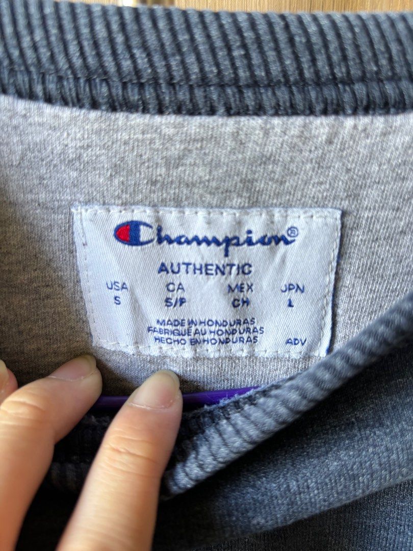 Champion blue pullover hot sale