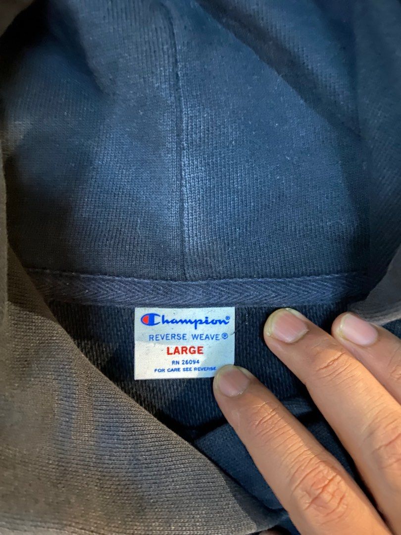 Champion reverse weave hoodie cheap tag