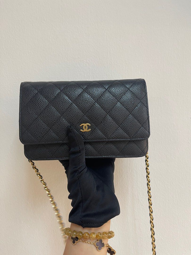 Chanel wallet on chain Black Woc