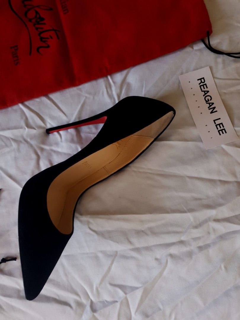 Christian Louboutin So Kate 120 Suede Black Women s Fashion