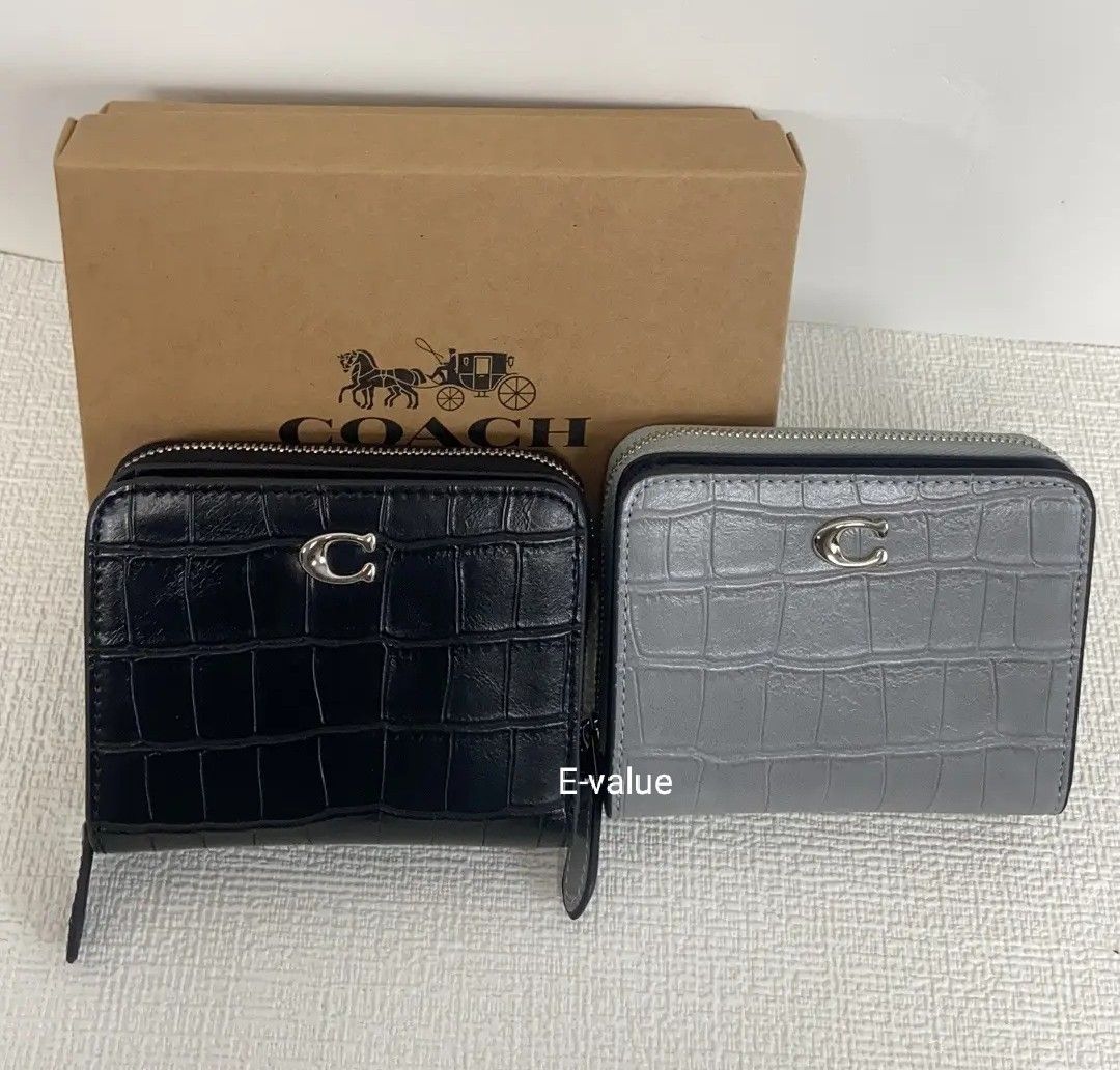 COACH Vintage Parker Kisslock Cowhide Leather & Wallet Set Black 13621 |  eBay