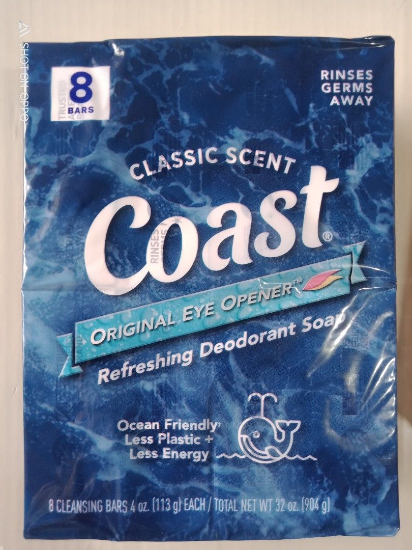 Coast bar soap (Category: Body Care) located in Manila. Submitted by michie2018 (Listing ID 1280080891, Image 1). Description: fresh and clean! AN EYE OPENER: Wake up with Coast refreshing deodorant soap. A crisp, exhilarating scent with a foamy lather combine to tingle your senses. Coast’s iconic scent makes you feel more than clean, it’s an eye-opening experience..