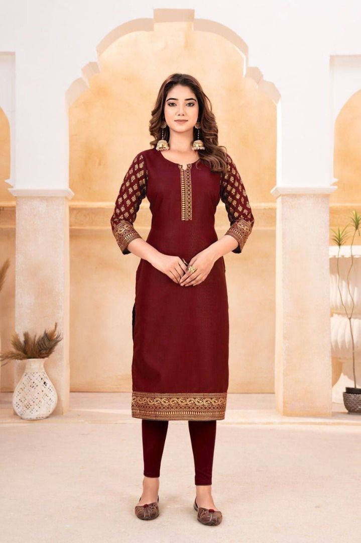 W print top kurti
