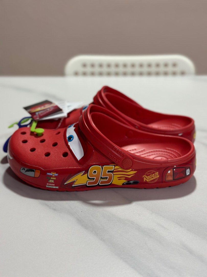 Adult size lightning mcqueen crocs sale