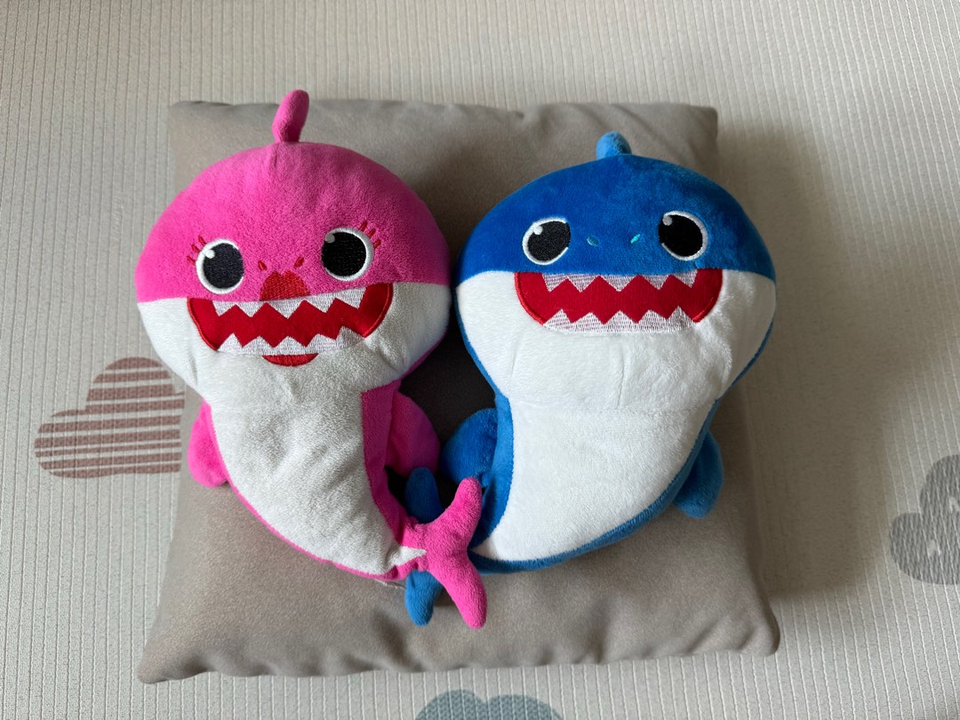 Daddy Shark Mummy Shark Soft Toy Babies Kids Infant Playtime
