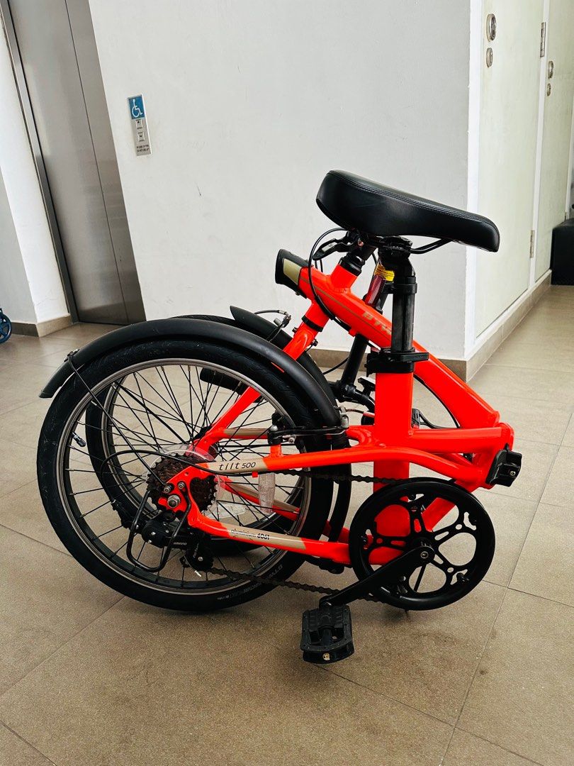 Decathlon Folding Bike Tilt 500 Orange 20 inch