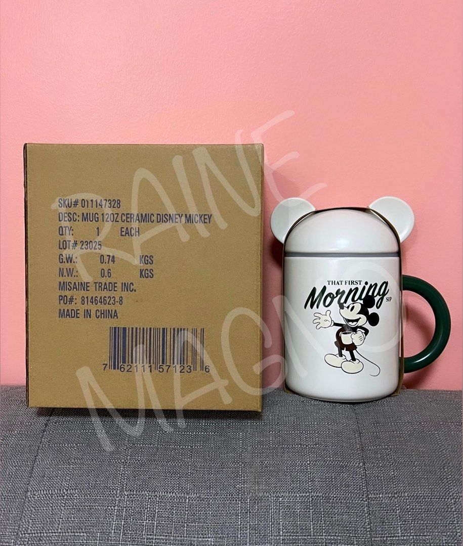 DISNEY X STARBUCKS MUG MICKEY 12oz (Category: Coffee & Tea Tableware) located in Cainta. Submitted by thegreatcelty (Listing ID 1280247162, Image 2). Description: Ceramic Mickey Mouse Mug with Lid Brand New With Tag (BNWT) SKU still intact With box ₱2,350.00 Shipping fee at buyer’s expense.