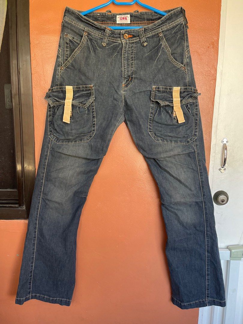 Edwin x Japanese Brand x Vintage Cargo pants Men s Fashion Bottoms Jeans on Carousell