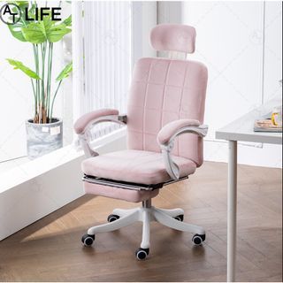 Ergonomic Nordic 360 Chair with Foot Rest Cusion Office Study Chair Comfortable Rotating Reclining