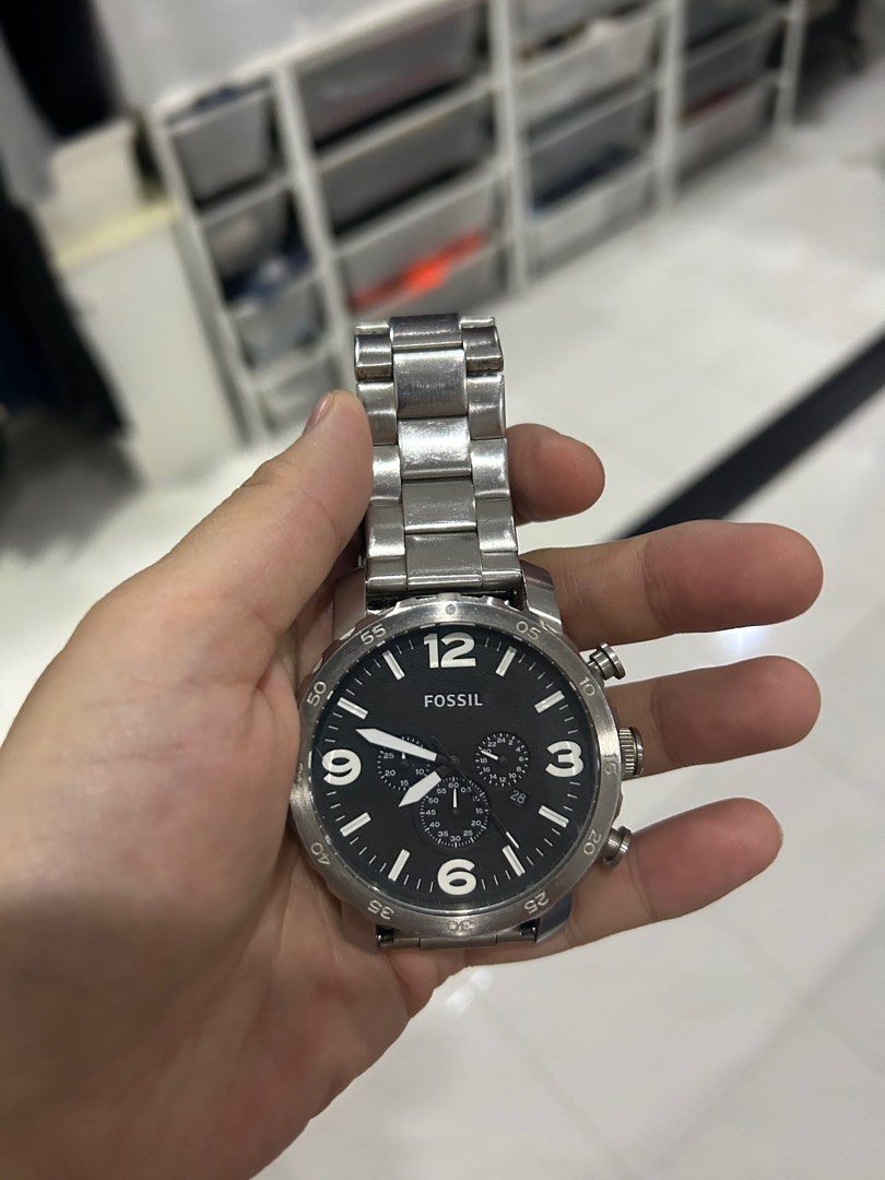 Nate chronograph stainless steel watch on sale