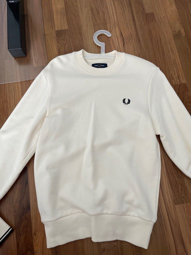 Fred perry white sweater online