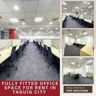 Fully fitted Office space for Rent in One World Square, Mckinley hill, Taguig city