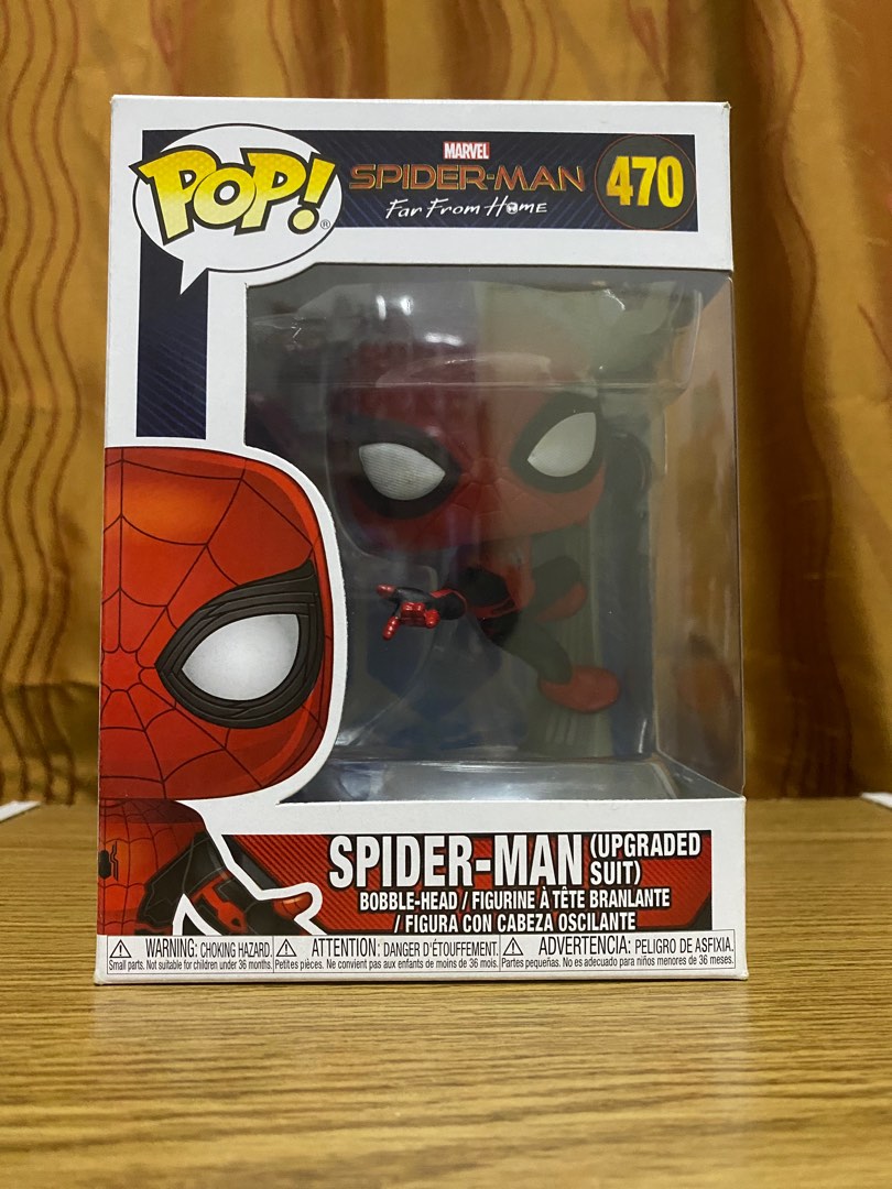 Funko Pop Spiderman Upgraded Suit Far From Home Hobbies Toys