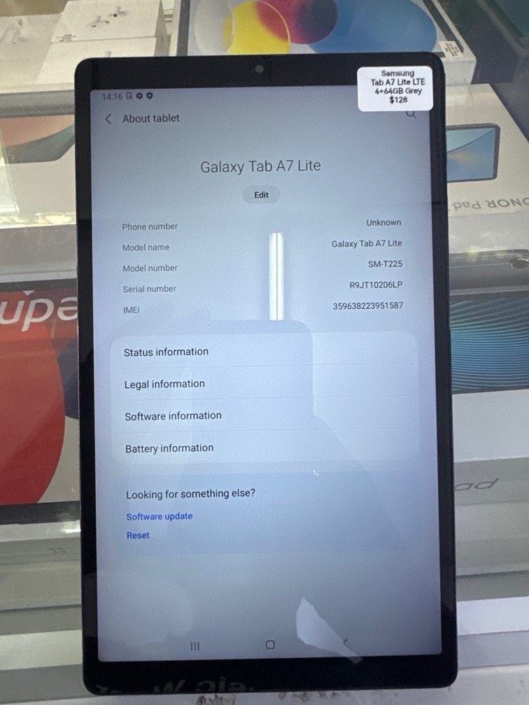 Galaxy Tab A7 Lite LTE Grey 64GB, Mobile Phones & Gadgets, Tablets ...