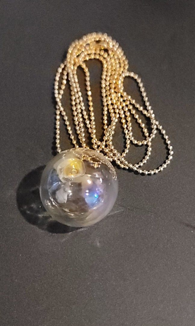 Glass ball new arrivals necklace
