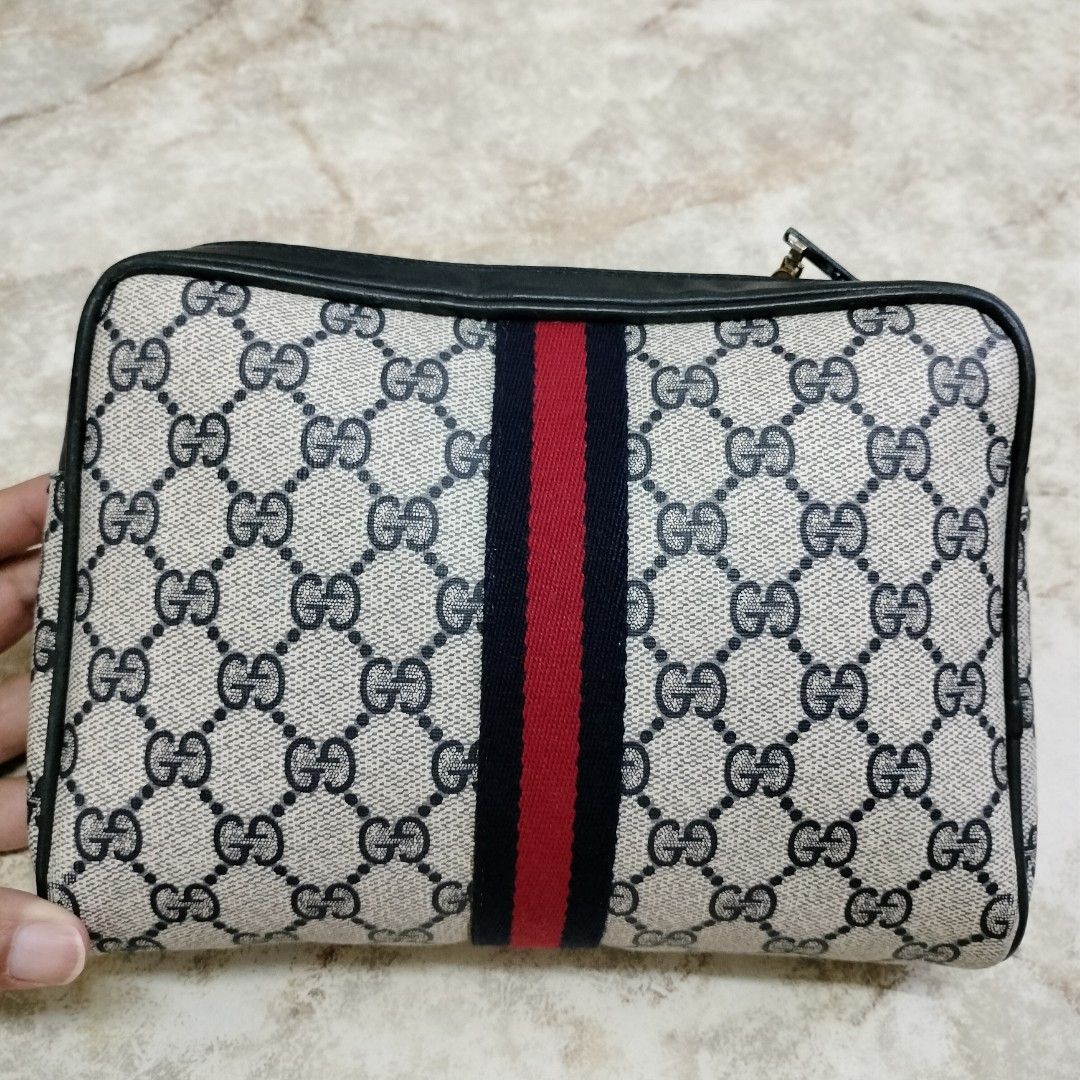 Gucci cloth clutch hot sale bag