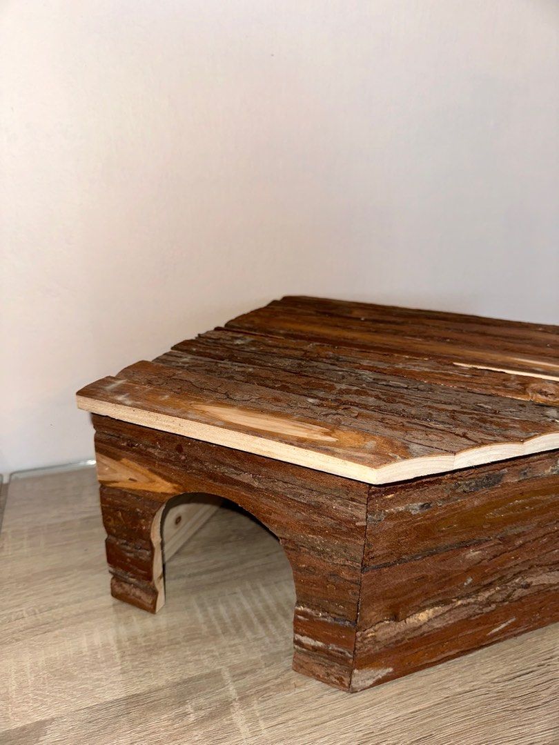 Rodent Hideout Guinea pig, Chinchilla, Rodent wooden hideout house, Pet Supplies ...