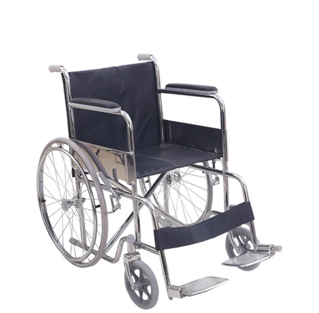 Heavy Duty Steel Foldable #Wheelchair (Category: Wheelchairs) located in Las Pinas. Submitted by morgan1991 (Listing ID 1280264355, Image 2). Description: Metro Manila Bulk and Retail available. Contact Asap: 0917 7102701.