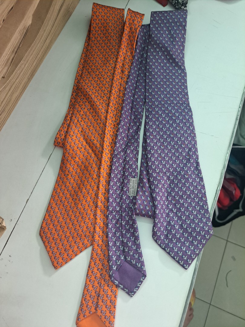 Hermes Ties, Men's Fashion, Watches & Accessories, Ties on Carousell
