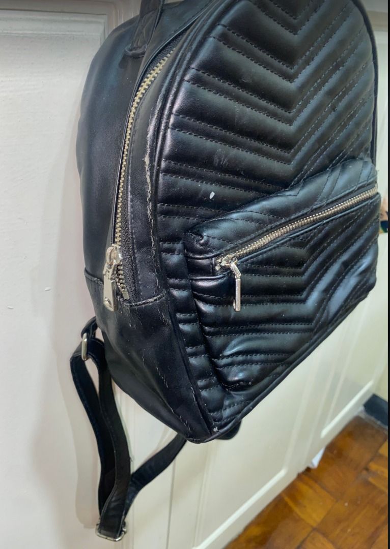 H&M Small Backpack in Black, Women's Fashion, Bags & Wallets, Backpacks