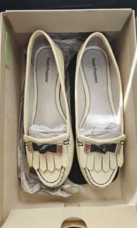 Hush Puppies White Loafer Shoes