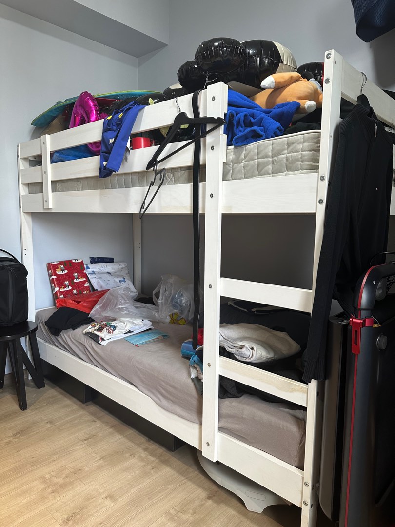 Ikea mydal bunk bed frame and ikea mattresses , Furniture & Home Living
