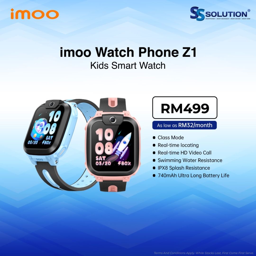 imoo Watch Phone Z1 Kids Smart Watch Mobile Phones Gadgets