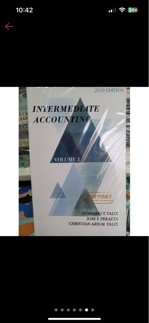 Intermediate Accounting 2020 Ed. vol. 1,2 and 3 (Category: Textbooks) located in Santo Domingo. Submitted by lucaboo (Listing ID 1280227934, Image 2). Description: 150 each.
