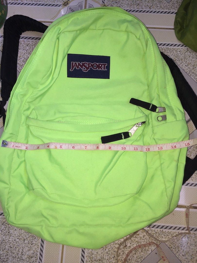 Jansport Bag (Category: Backpacks) located in Manila. Submitted by joycu (Listing ID 1280083691, Image 2). Description: ORIGINAL Jansport Backpack *** LAST PRICE 1-pc only / color GREEN Php499 MOP: Gcash or Cash Meet up: Robinsons Manila Branch Thank you..