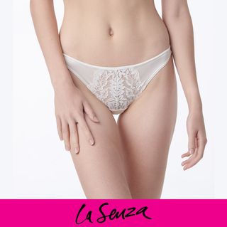Victoria secret satin rose pink panty M size, White thong M,36D