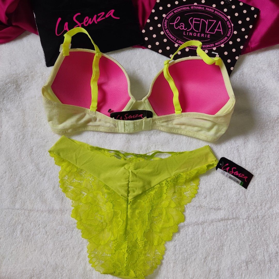 La Senza bra and panty set 34C, medium, Women's Fashion, Undergarments &  Loungewear on Carousell