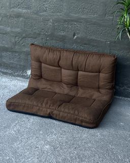 Lazy floor reclining sofa  L 38.5 inches W 18.5 H 22 reclined 38