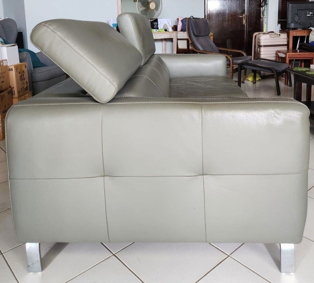 Leather Sofa, Harvey Norman Christian 3, 3 Seater Leather Sofa Couch