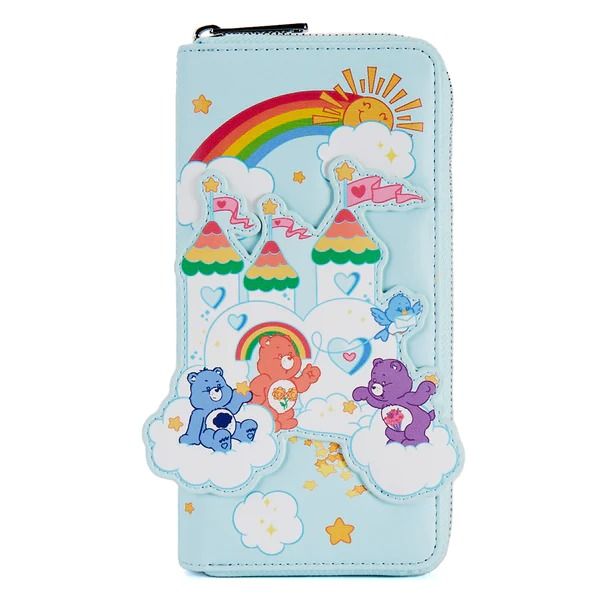 BNIS US Exclusive Loungefly x Disney Care Bears Care A Lot Castle Zip Around Wallet Women s Fashion Bags Wallets Wallets Card Holders on Carousell