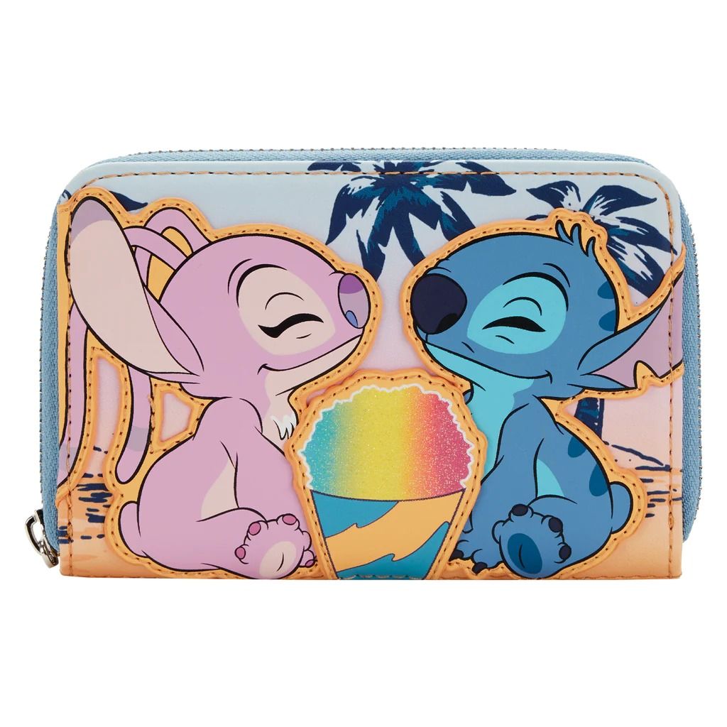US Exclusive Loungefly x Disney Lilo and Stitch Snow Cone Date Night Zip Around Wallet Women s Fashion Bags Wallets Wallets Card Holders on Carousell