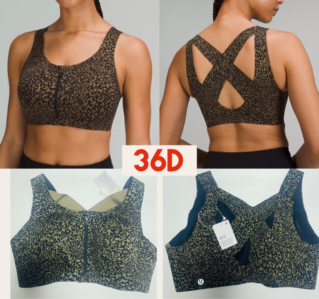 Offer: Lululemon Enlite Bra Front Zip (36D), Women's Fashion, Activewear on  Carousell