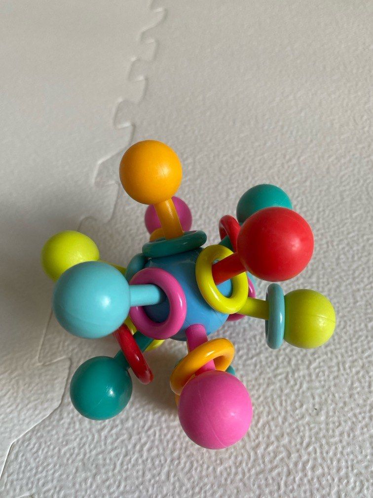 Manhattan toy atom rattle & teether grasping activity baby toy sales
