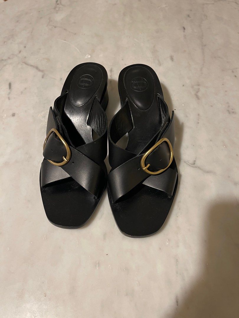 Massimo dutti outlet black sandals