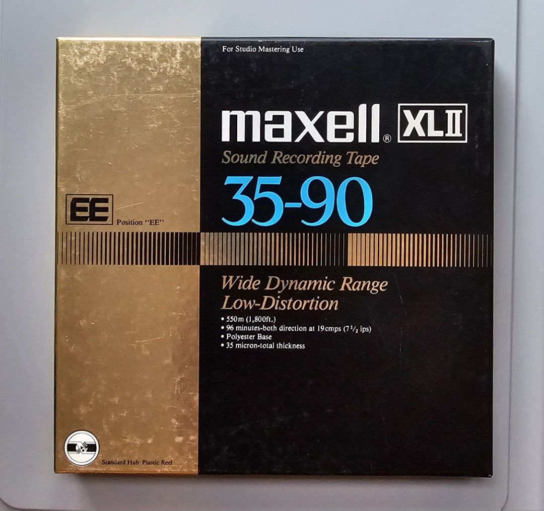 Maxell XLII 35-90 EE 1/4 inch Reel to Reel Tape, Hobbies & Toys, Music &  Media, Vinyls on Carousell