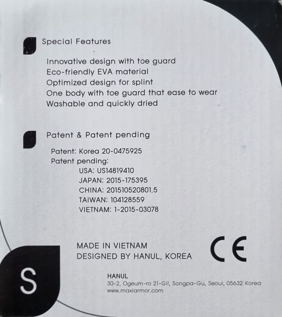 Maxi Armor Toe Guard Cast Shoe (S size), Health & Nutrition, Assistive ...