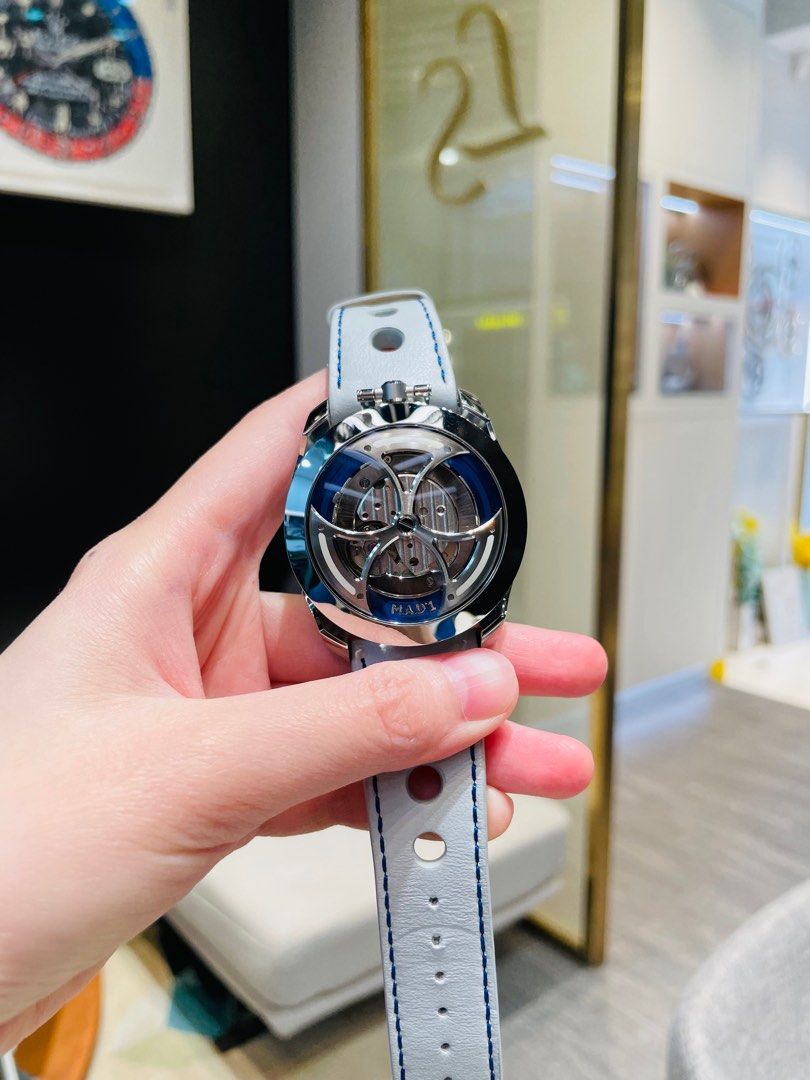 MB&F M.A.D 1 Edition Blue, 名牌, 手錶- Carousell